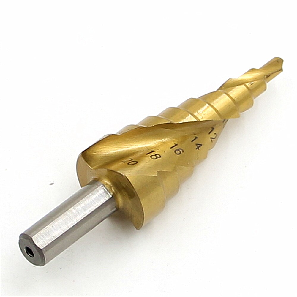 HSS Step Drill Bits 4mm-20mm Spiral groove Power Tools Triangular handle Wholesale Price High Quality metal Drilling Titanium 2025 - $12.99 –P5