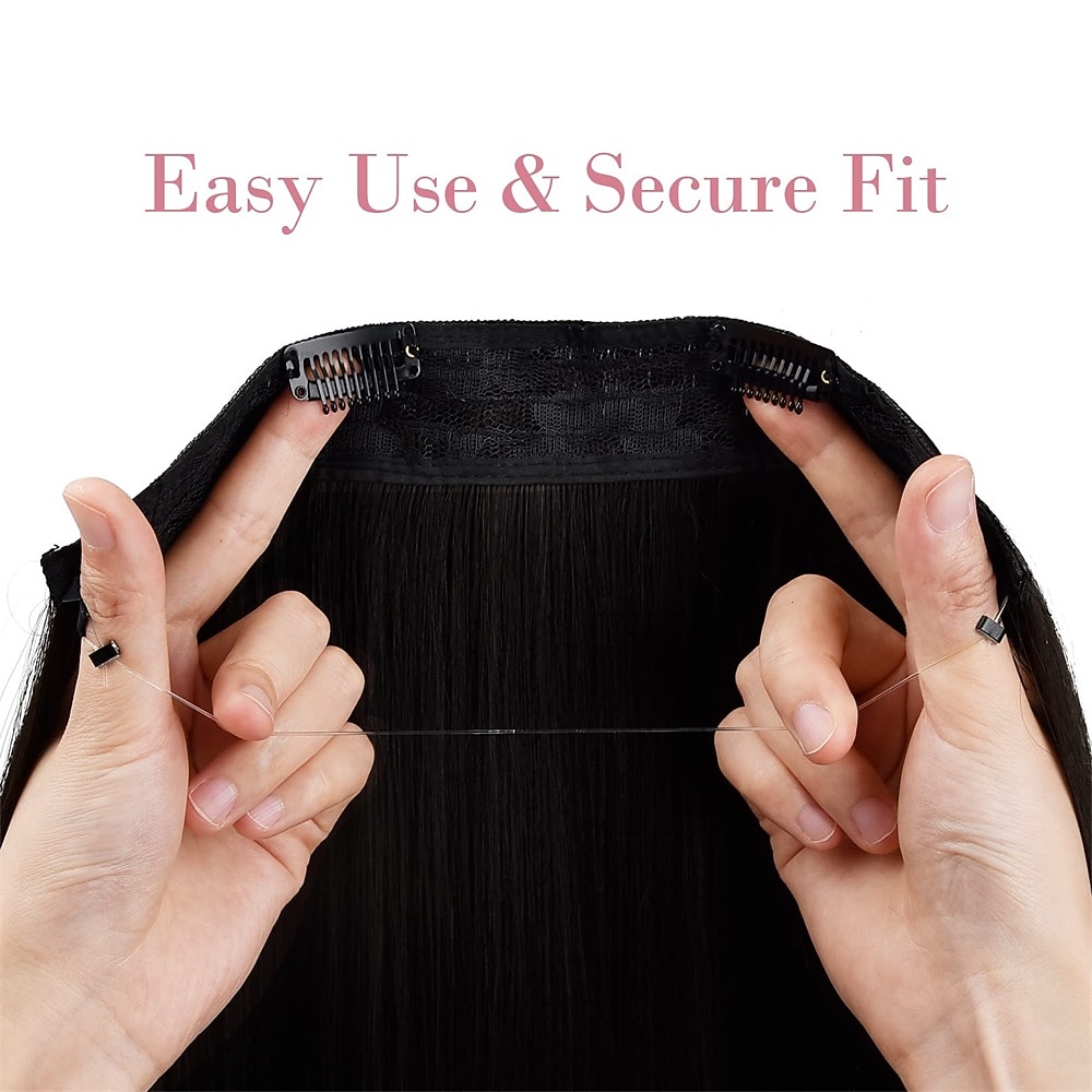 2026年 合成範囲 クリップ 合成 ロング ヘアエクステンション クリップイン 1個 ソフト 耐熱 ふわふわ 女性用  コレクション – $20.99 –P4