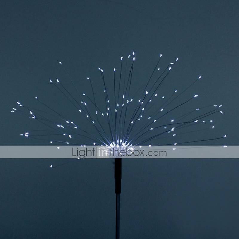 Cadena de luces LED de fuegos artificiales solares, decoración de diente de león impermeable para jardines navideños&amp; patios 2025 - $29.99 –P6