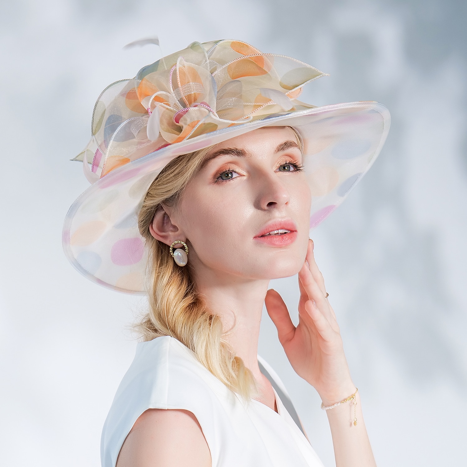 Flax / Silk / Organza Kentucky Hat / Hats / Headwear with Floral 1pc Special Occasion / Casual / Tea Party Headpiece dress to impress Race Day Dress 2025 - $60.99 –P10
