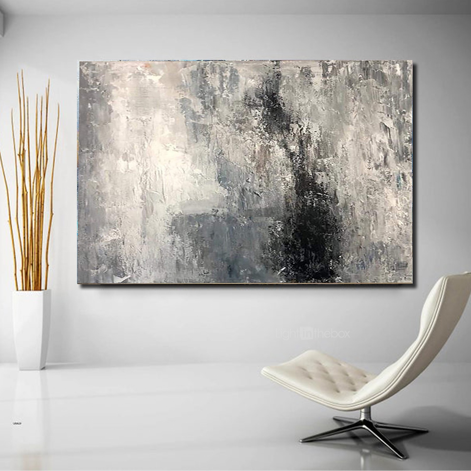 Hang-Painted öljymaalaus Maalattu Vaakatasoinen panoraama Abstrakti Maisema Moderni Ilman Inner Frame  (ei kehystä) 2025 - $122.99 –P1