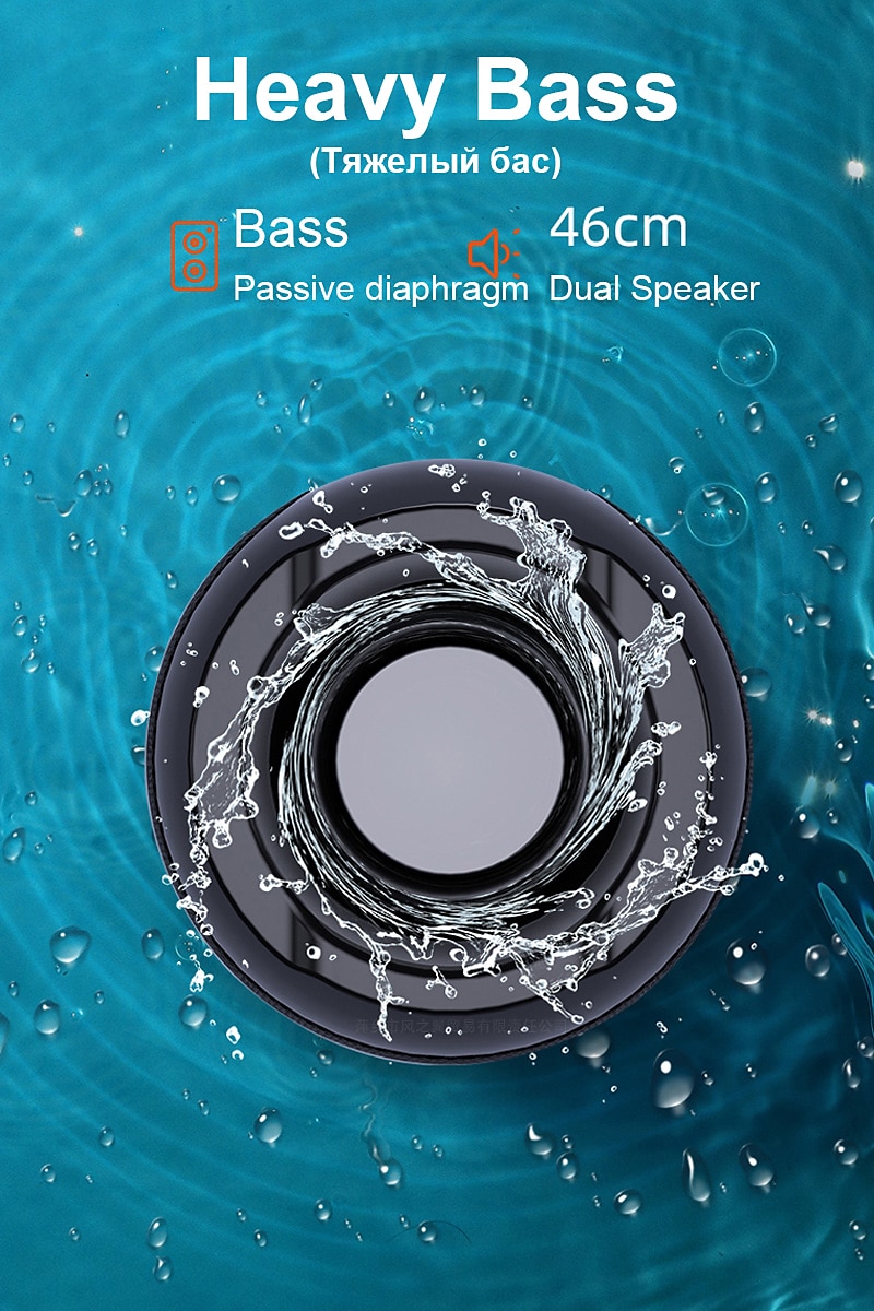 Portable Bluetooth Speaker Wireless Bass Subwoofer Waterproof Outdoor Speakers Boombox AUX TF USB Stereo Loudspeaker Music Box Valentine's Day Gift 2026 - $25.99 –P6
