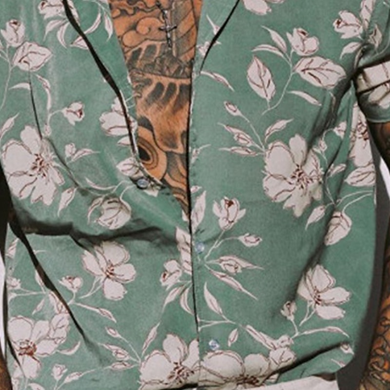 Herre Blomstret Tropiske blomster Skjorte Hawaii skjorte Camp skjorte Kortermet Skjorte Aftæpning Mote Designer Fritid utendørs Gate Avslappet Gul Lysegrønn Blå Trykt mønster S M L 2025 - $24.99 –P2
