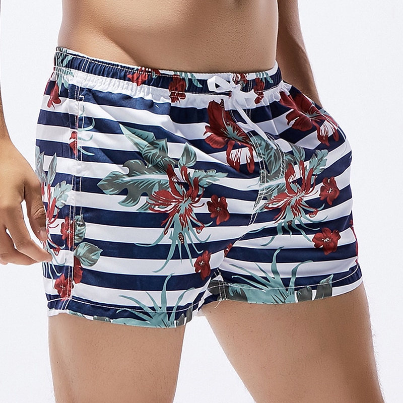 Homens Shorts de Natação Calção Justo de Natação Riscas Com Cordão Com bolsos Secagem Rápida Leve Bermuda de Surf Roupa de banho Surfe Praia Esportes Aquáticos Verão de 2026 por $22.99 –P8
