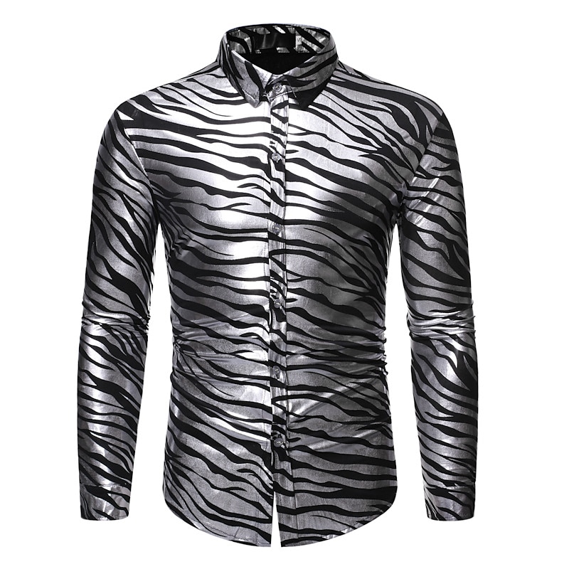 Schijf Jaren '80 Blouse / overhemd Schijf Voor heren Carnavalskostuum Maskerade Feest Vrijgezellenfeest Prideparade Volwassenen Blouse 2025 - $43.99 –P3