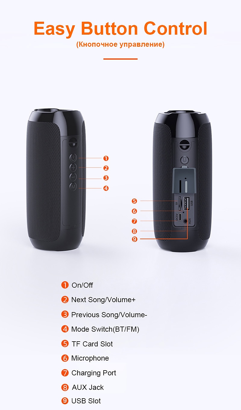 Portable Bluetooth Speaker Wireless Bass Subwoofer Waterproof Outdoor Speakers Boombox AUX TF USB Stereo Loudspeaker Music Box Valentine's Day Gift 2026 - $25.99 –P15