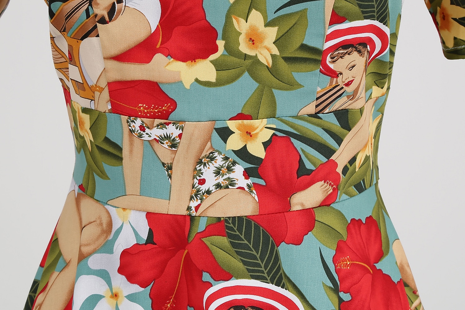 ρετρό vintage φόρεμα διακοπών της δεκαετίας του 1950 flare φόρεμα γυναικεία φορεσιά vintage cosplay casual καθημερινό κοντομάνικο φόρεμα μεταμφίεση 2026 - $53.99 –P9