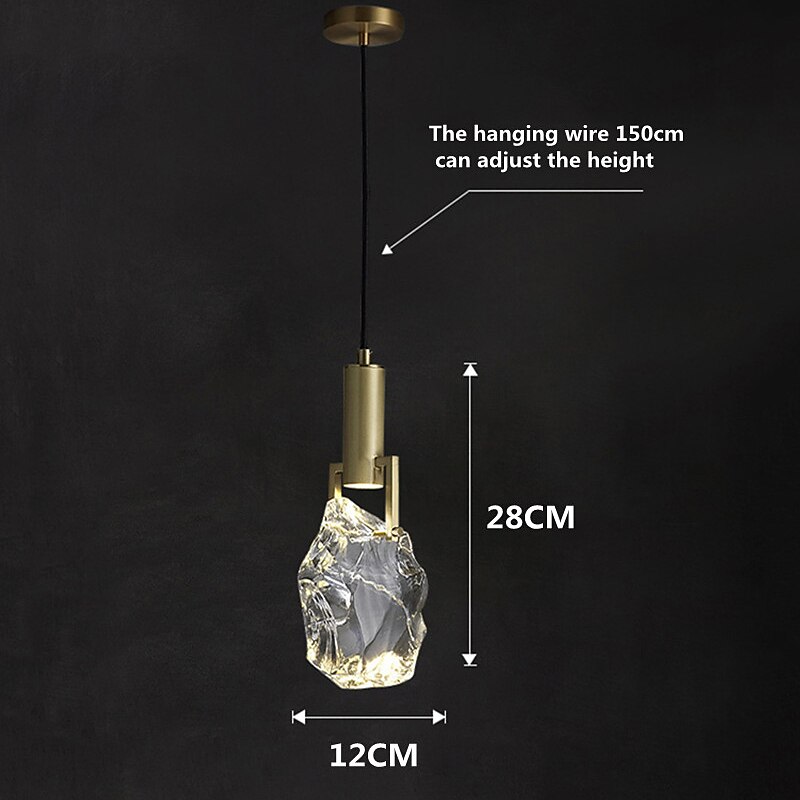 Lampadari A Sospensione In Cristallo Led Moderni A Testa Singola Comodino Bar Tavolo Da Pranzo Sala Espositiva Hotel Ristorante Di Design Lampadari del 2025 a $249.99 –P9
