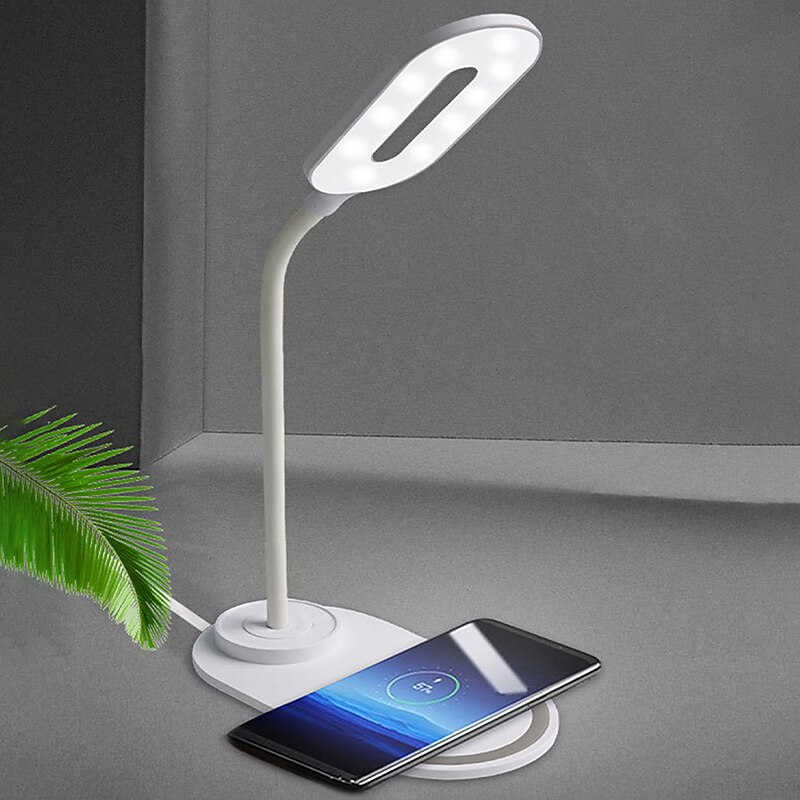מנורת שולחן led טעינה אלחוטית לסמסונג s20/s10/note10 מטען אלחוטי מהיר לאייפון 12 11pro/xr/xs/8 מתכוונן 2025 - $17.99 –P7
