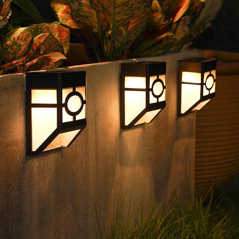 2 pz applique da parete per esterni led solare retro giardino luce impermeabile cortile illuminazione per giardino balcone recinzione decorazione paesaggio lampione del 2025 a $11.99 –P11