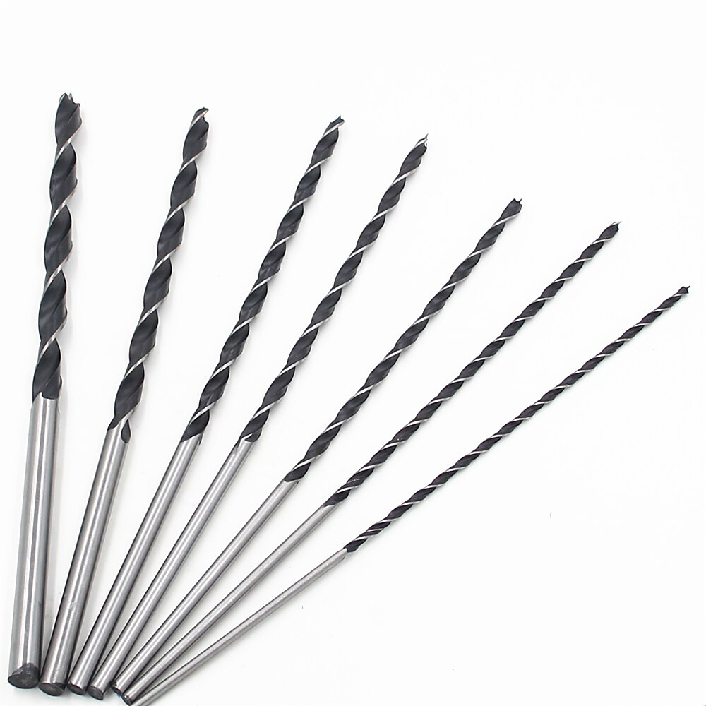 2025年 7本3フルートウッドドリルビットセット4mm-12mm12インチブラッドポイントツイストドリルビットセット300mm長の大工用ウッドドリルツール  コレクション – $17.99 –P2