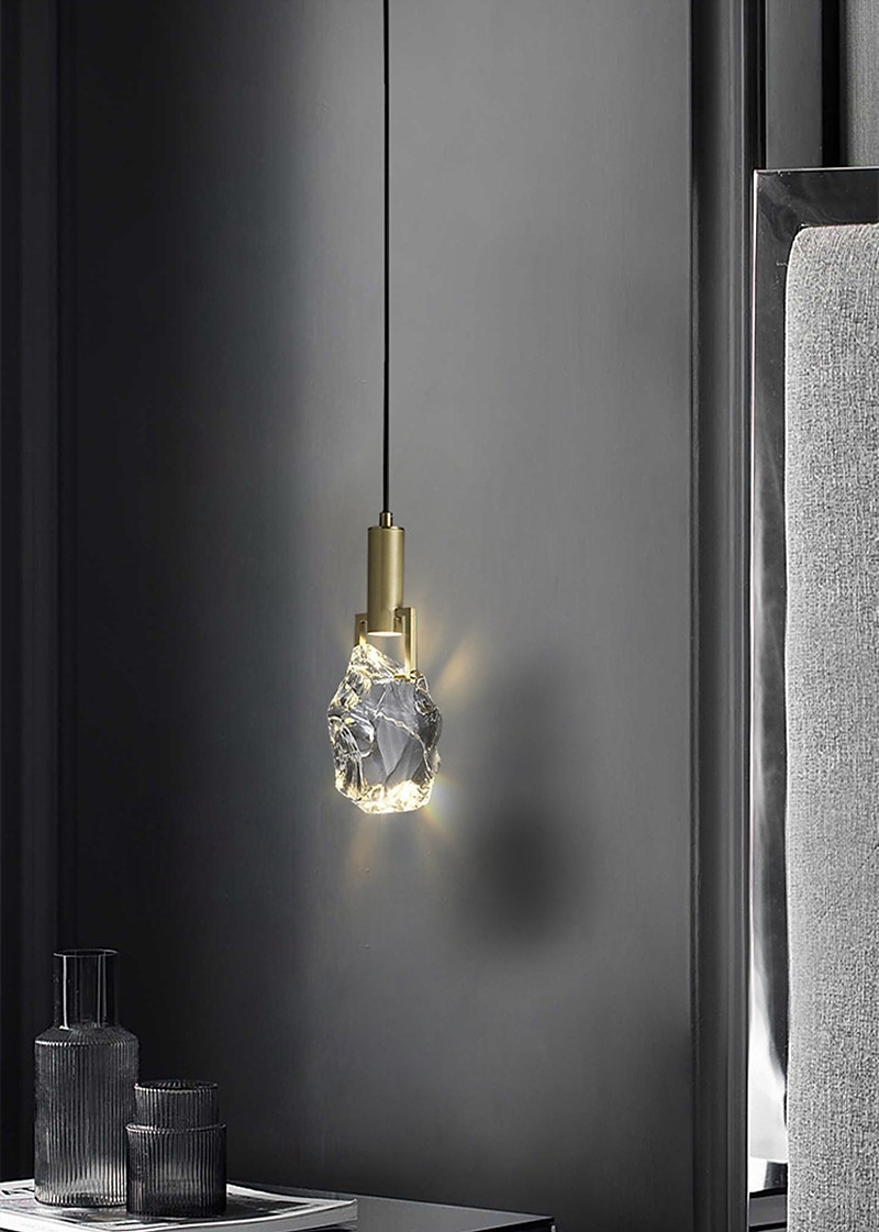 Lampadari A Sospensione In Cristallo Led Moderni A Testa Singola Comodino Bar Tavolo Da Pranzo Sala Espositiva Hotel Ristorante Di Design Lampadari del 2025 a $249.99 –P1