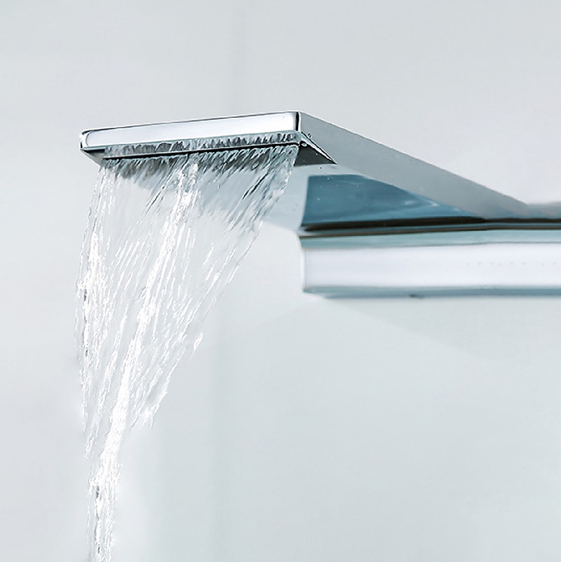 Miscelatore lavabo bagno a cascata a parete nero opaco, miscelatore lavabo in ottone massiccio monocomando rubinetti lavabo monocomando oro nero cromato del 2025 a $178.99 –P5