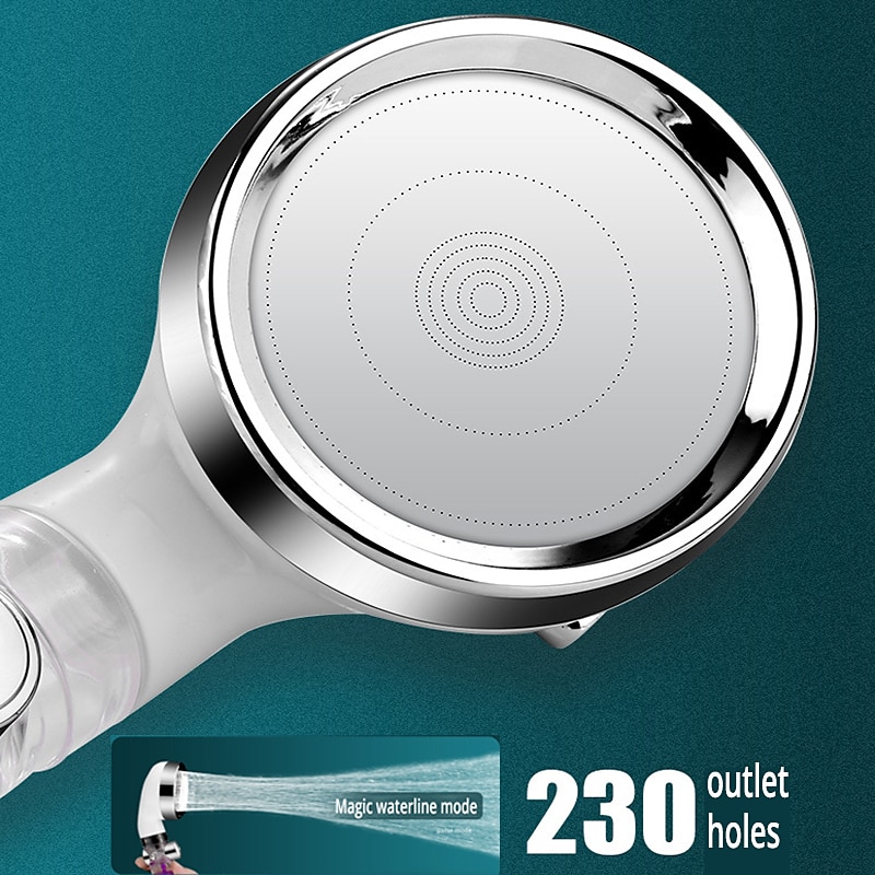Shower Head High Pressure 3-Function SPA Shower Head With Switch On/Off Button Filter Bath Head Water Saving Shower Bathroom 2025 - $12.99 –P7