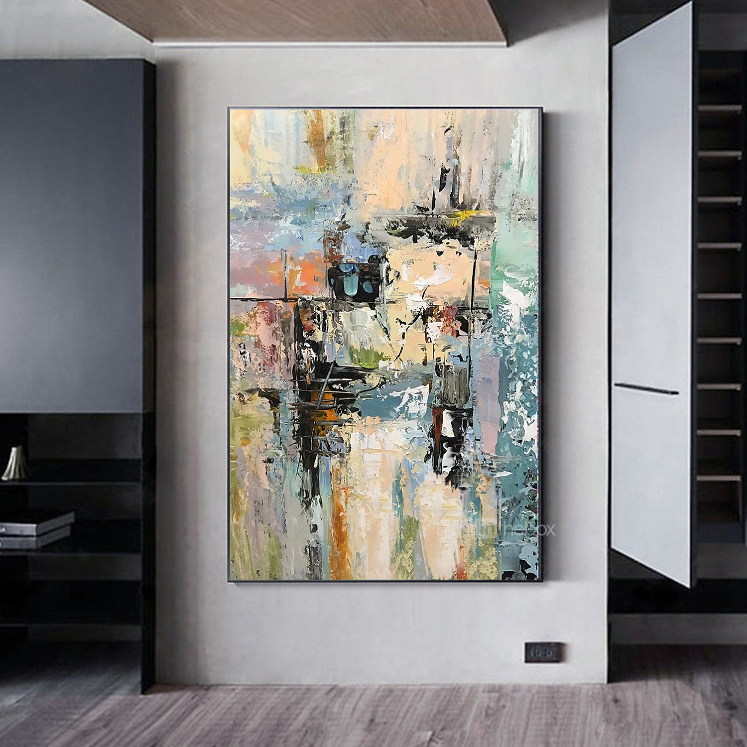 Hang målad oljemålning HANDMÅLAD Horisontell Panoramautsikt Abstrakt Landskap Modern Utan innerram (utan ram) 2025 - $122.99 –P6
