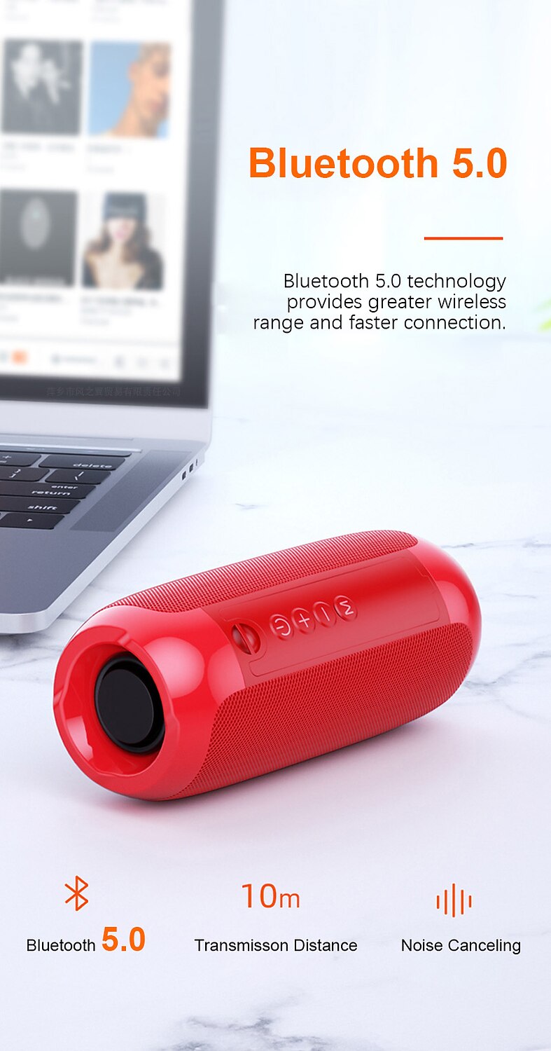 Portable Bluetooth Speaker Wireless Bass Subwoofer Waterproof Outdoor Speakers Boombox AUX TF USB Stereo Loudspeaker Music Box Valentine's Day Gift 2026 - $25.99 –P7