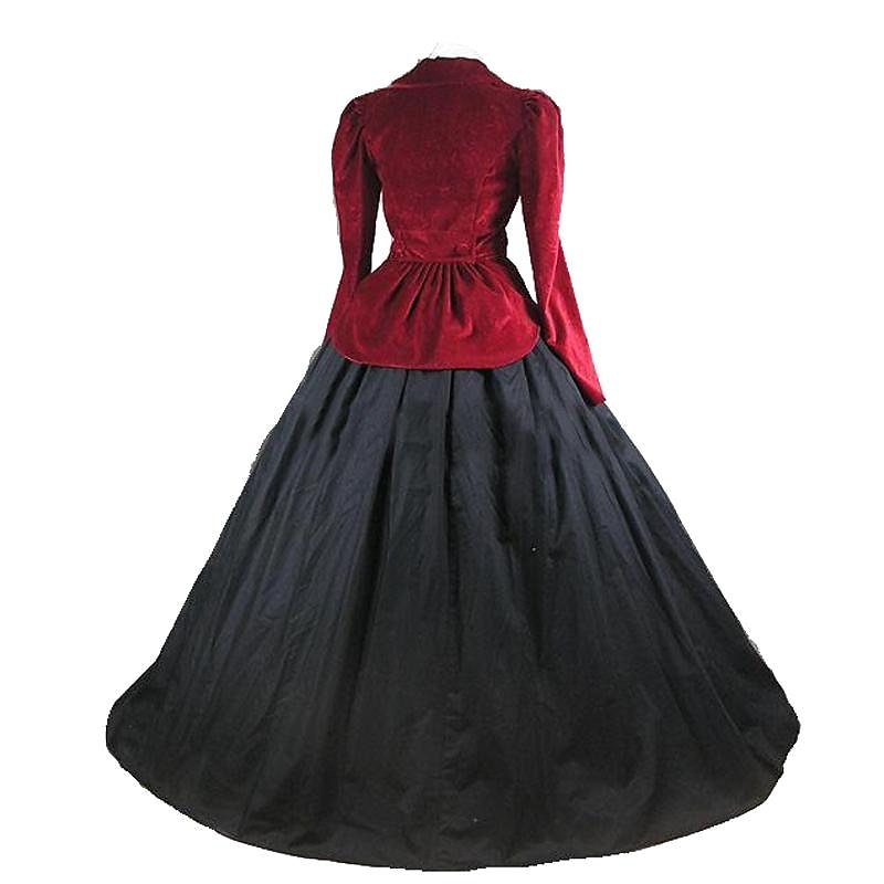 Retro / vintage Rococo secolul al 18-lea Rochii Rochie de bal Bloc Culoare Pentru femei Regal Mascaradă Petrecere Casul / Zilnic Carnavalul de la Veneția Adulți Rochie 2025 - $179.99 –P2