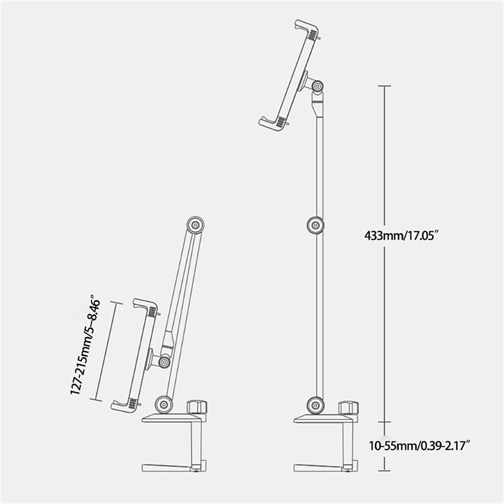 Adjustable Metal Tablet Stand Aluminum Alloy Arm iPad Mount Holder for Bed or Desk Overhead Compatible for iPad Air Pro Mini Surface Pro Stand iPhone Android Tablet Kindle 2025 - $61.99 –P7