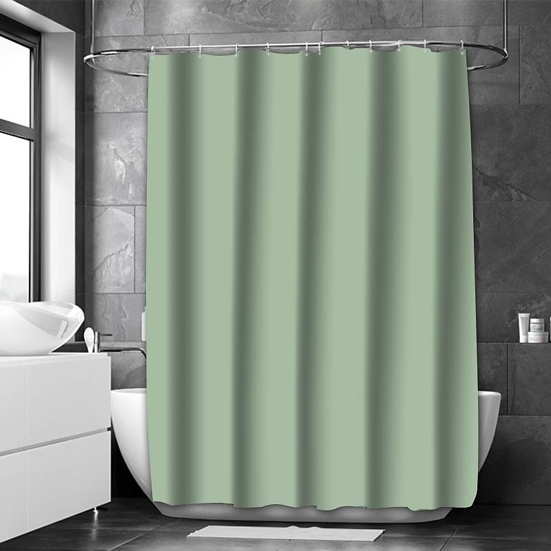 Sage Green Shower Curtain with Hooks Waterproof 180cm*180cm(70"*70")for Bathroom Liner Bath Decor Textured Fabric Shower Curtain Sets Machine Washable 2025 - $22.99 –P16