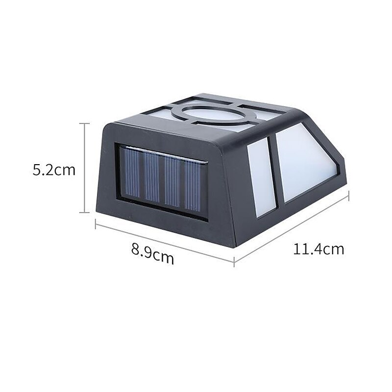 2 pz applique da parete per esterni led solare retro giardino luce impermeabile cortile illuminazione per giardino balcone recinzione decorazione paesaggio lampione del 2025 a $11.99 –P15