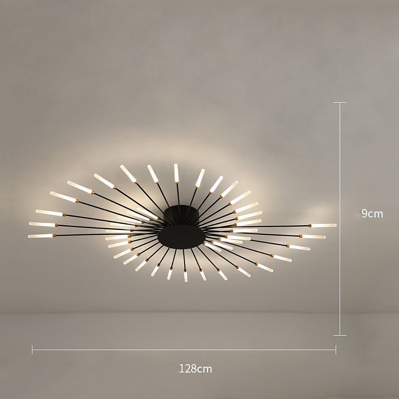 128 cm-es klaszteres mennyezeti lámpák led 42 fényes nordic stílusú fém festett felületek modern 220-240V 2025 - $394.79 –P14