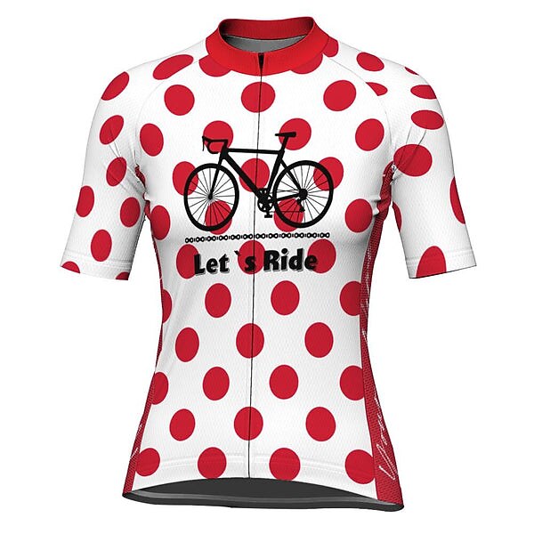 Mujer Maillot de Ciclismo Graphic A Lunares Gracioso Manga Corta Bicicleta Maillot Camiseta con 3 bolsillos traseros MTB Bicicleta Montaña Ciclismo Carretera Secado rápido Bandas Reflectantes 2026 - $30.99 –P5