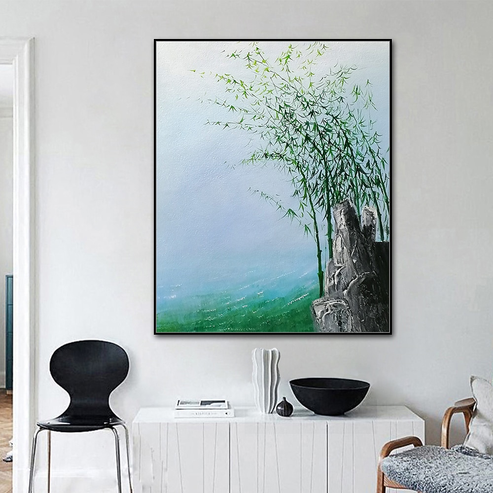 هانغ رسمت النفط الطلاء رسمت باليد عمودي مناظر طبيعية الأزهار / النباتية معاصر الحديث بدون إطار داخلي 2026 - $99.99 –P4