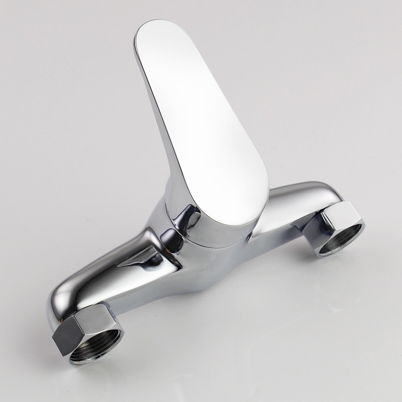 Brass Shower System Faucet Combo Set, Wall Mounted Tub and Bath Shower Mixer Taps Chrome Shower Ceramic Valve with Hot and Cold Water 2025 - $105.99 –P4