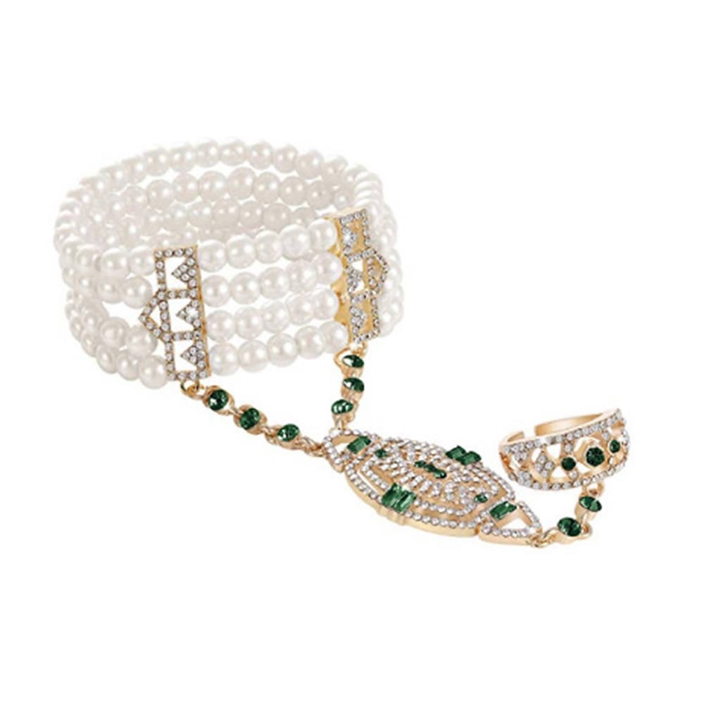 Retro Vintage Anos 20 Baile de Máscara O Grande Gatsby charleston Convidado do casamento Fantasia Mulheres Baile de Máscaras Festa / Noite Recepção de Casamento Festa de Solteira Adulto 1 Bracelete de 2026 por $17.99 –P10