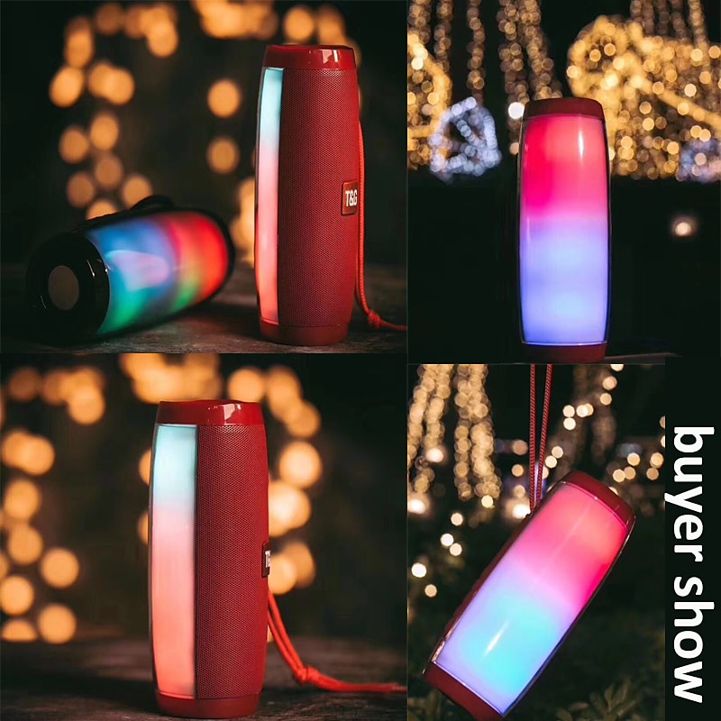 Wireless Speaker Bluetooth-compatible Speaker Microlab Portable Speaker Powerful High Outdoor Bass TF FM Radio with LED Light 2025 - $31.99 –P8