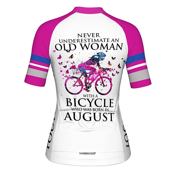 Damen Radtrikot Grafik Schmetterling Lustig Kurzarm Fahhrad Trikot Oberteil mit 3 Gesäßtaschen Mountainbike MTB Straßenradsport Schnelltrocknend Reflektierende Streifen Rückentasche 2026 - $30.99 –P3