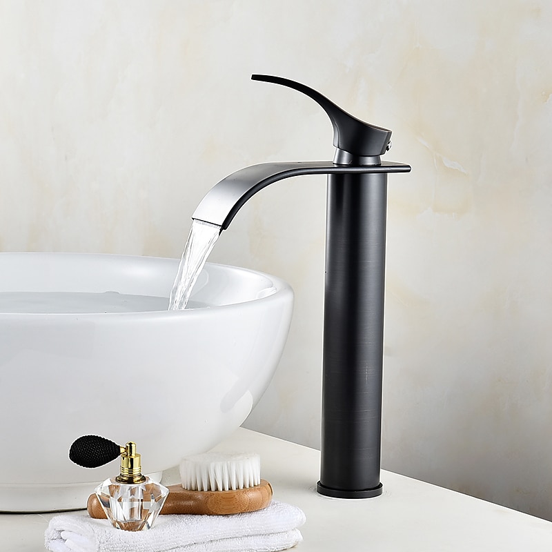 Rubinetto Lavandino Bagno Moderno Monocomando Cromato A Cascata In Acciaio Inox Rubinetto Bagno Moderno Regolabile Per Acqua Fredda E Calda Argento del 2025 a $97.99 –P5