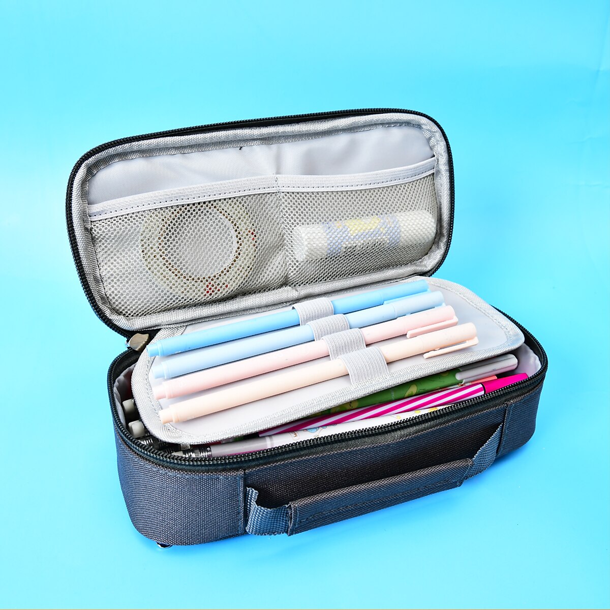 Pencil Case Pen Pouch Marker Bag Wear-Resistant Multifunction With Zipper  Canvas for School Student Children, Back to School Gift 2023 - US $13.99