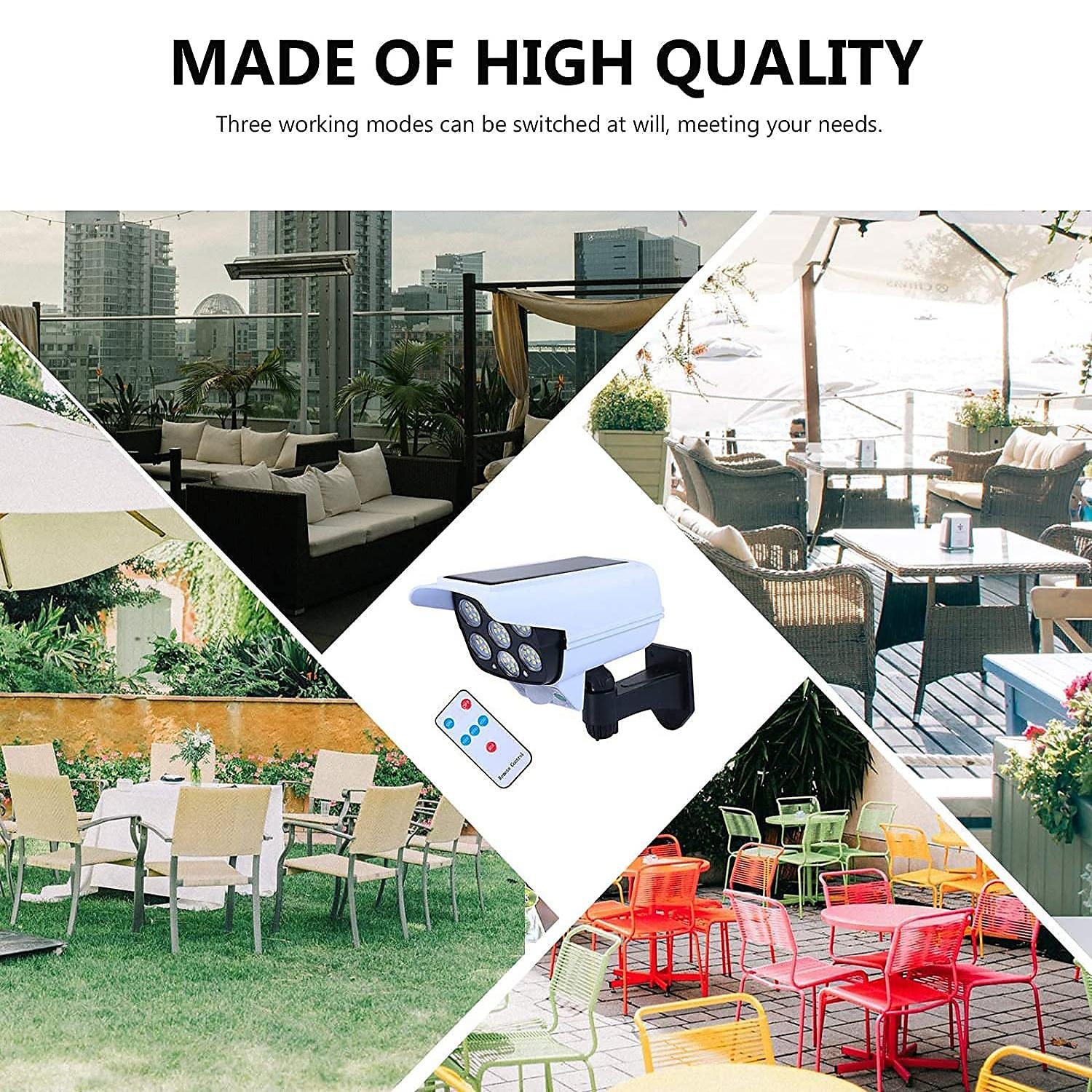 Solar Flood Lights Outdoor Motion Sensor Spot Light Solar IP65 Waterproof Simulation Motion Sensor Wall Lamp Solar Fake Surveillance Cameras LightsSecurity LED Flood Light for Courtyard Street Garden 2025 - $21.99 –P7
