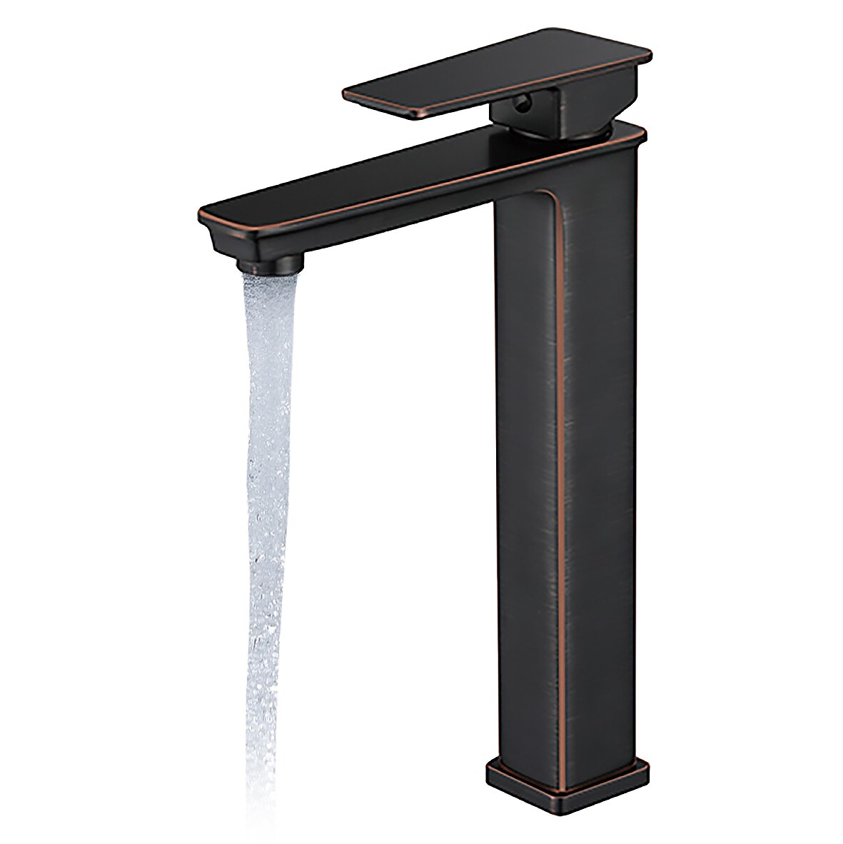 Black Bathroom Faucet Tall Single Handle Bathroom Vessel Sink Faucet Rv Lavatory Vessel Faucet Basin Mixer Tap Solid Brass/Matte Black 2025 - $210.59 –P6