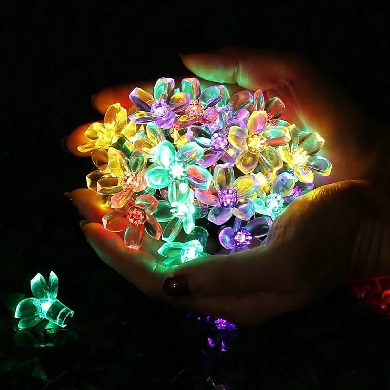 1/2pcs Solar-Blumen-Lichterketten im Freien 6,5 m 30 LEDs Kirschblüten-Lichterkette wasserdicht 8 Modi für Garten Terrasse Frühlingsdekoration Hof Rasen Weihnachtsbaum Urlaubsparty warmweiß bunt weiß 2025 - $14.49 –P5