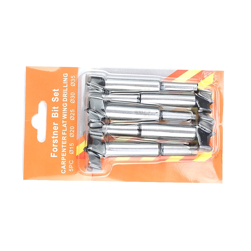 naturlig färg 5 st 15-20-25-30-35 mm träbearbetning platt vingborr träborr självcentrerande hålsågsverktygssats 2025 - $18.99 –P4