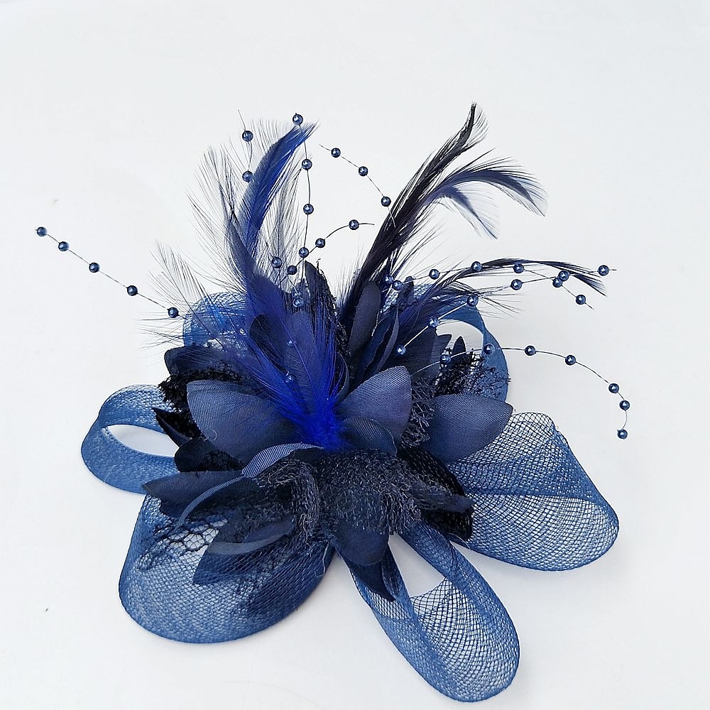 Elegant Feather Net Fascinators Hats with Feathers Fur Floral 1PC Special Occasion Kentucky Horse Race Ladies Day Headpiece dress to impress Race Day Dress 2025 - $15.99 –P3