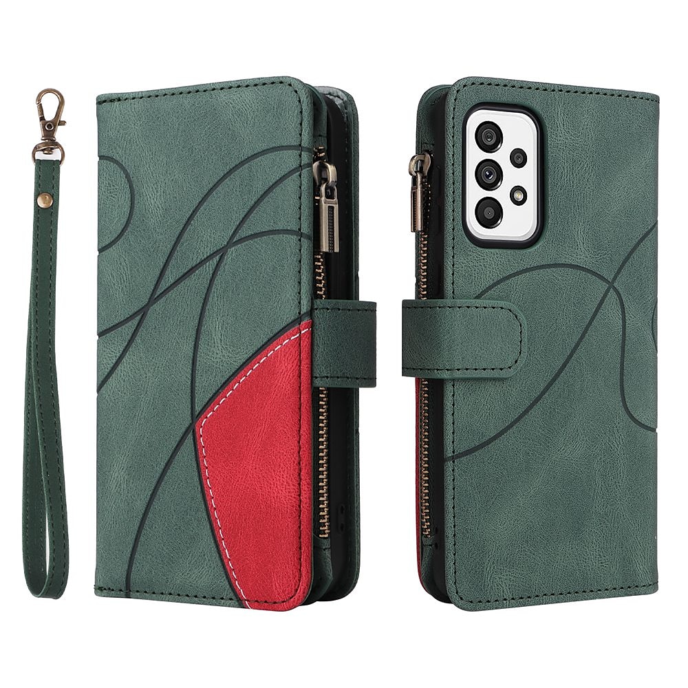 telefono Custodia Per Samsung Galaxy S25 S24 S23 S22 S21 FE S21 Ultra Plus A73 A53 A33 S20 Custodia Portafoglio Flip Cerniera Con Cinturino da Polso Tinta unita Pelle PU del 2025 a $17.99 –P13
