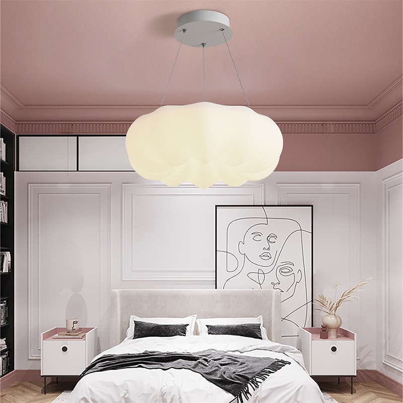 30 cm wolken deckenleuchte led pendelleuchte kronleuchter wohnzimmer kinderzimmer deckenleuchte einfach nordisch kreativ netzwerk rot kürbis lampe restaurant schlafzimmer 2025 - $169.99 –P5