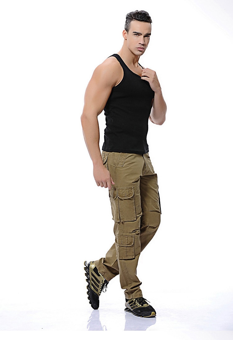 Herren Cargohosen Wanderhosen Arbeitshosen Tarnung Sommer Frühling Winter Außen Ripstop Multi-Pocket Weich Verschleißfestigkeit Hosen Unterteile Schwarz Armeegrün Baumwolle Arbeit Jagd Angeln 28 29 2026 - $46.99 –P7