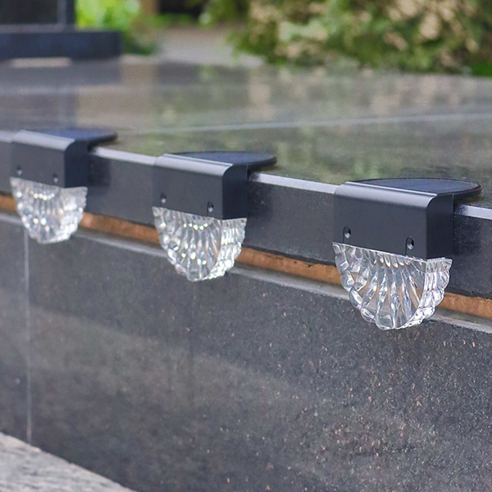 2/4 sztuk światła słonecznego ogrodzenia zewnętrzne oświetlenie pokładowe ciepły biały wodoodporny rgb 2 tryby oświetlenie ogrodowe willa dekoracja patio krajobraz ogrodzenia światła schodowe 2026 - $35.99 –P8