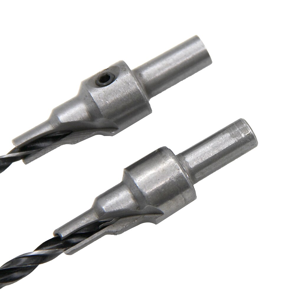 2025年 2本/セットドリルビットセット皿穴2枚刃3段4mm/6mm 5mm/7mmウッドリーマー木工面取りキット用電動工具  コレクション – $9.99 –P4