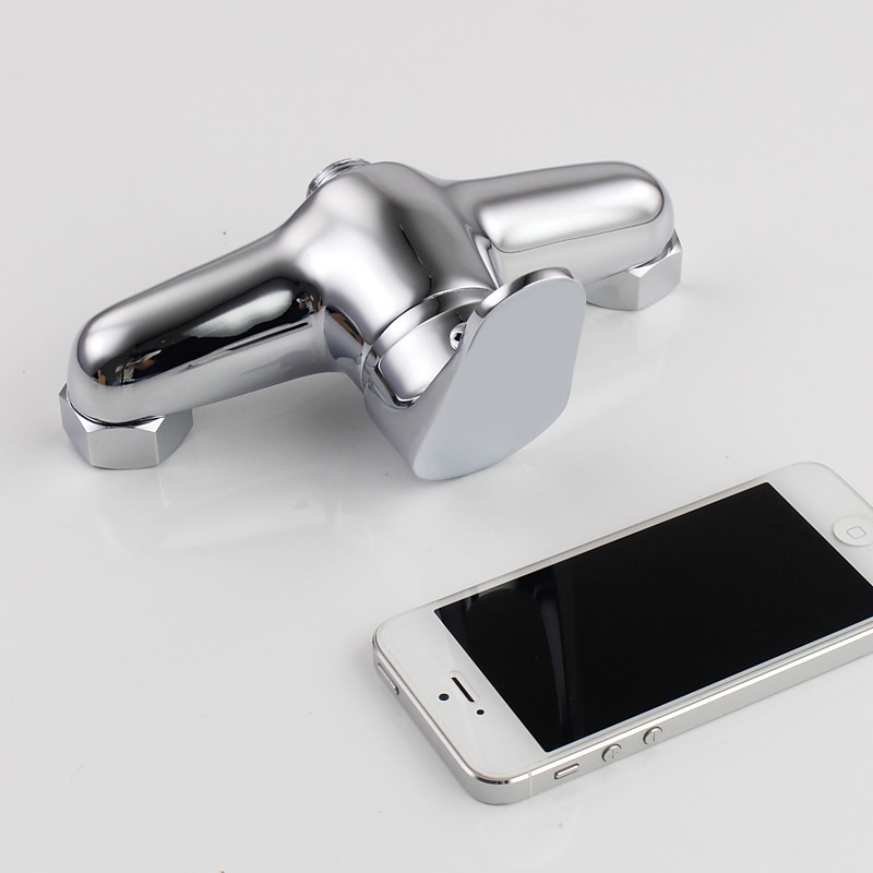 Brass Shower System Faucet Combo Set, Wall Mounted Tub and Bath Shower Mixer Taps Chrome Shower Ceramic Valve with Hot and Cold Water 2025 - $105.99 –P2