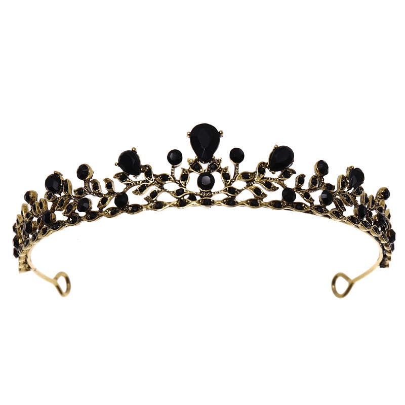 Krone Tiara Haarbänder Kopfschmuck Strass Legierung Herbst Hochzeitsfeier  Abend Retro Süß Mit Kristall  Strass Geteiltes Gelenk Kopfschmuck Kopfbedeckung Kleid beeindrucken 2025 - $14.99 –P6