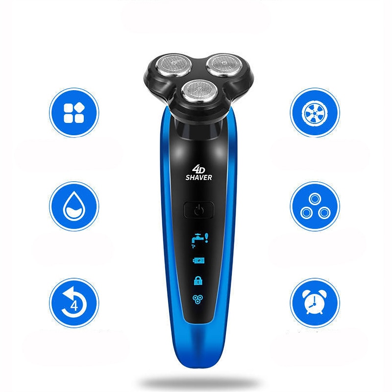 Набор для стрижки волос моющийся электрический бритва триммер для бороды электрическая бритва для мужчин перезаряжаемая бритва с аксессуарами для чистки ушей подарок на День Святого Валентина 2026 - $17.99 –P9