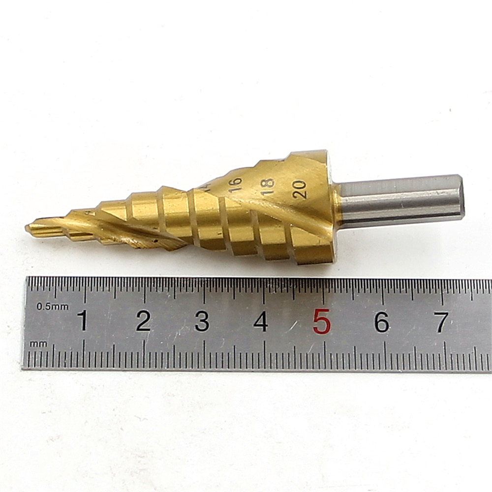 HSS Step Drill Bits 4mm-20mm Spiral groove Power Tools Triangular handle Wholesale Price High Quality metal Drilling Titanium 2025 - $12.99 –P4