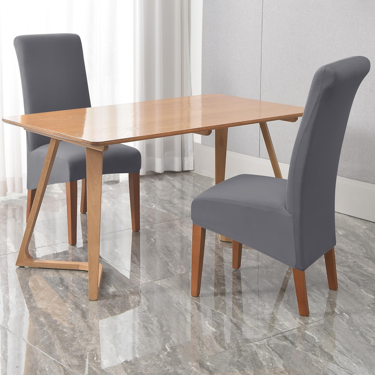 Dining Chair Covers, Burgundy Stretch Chair Cover, Spandex High Back Chair Protector Covers Seat Slipcover with Elastic Band for Dining Room,Wedding 2025 - $11.99 –P7