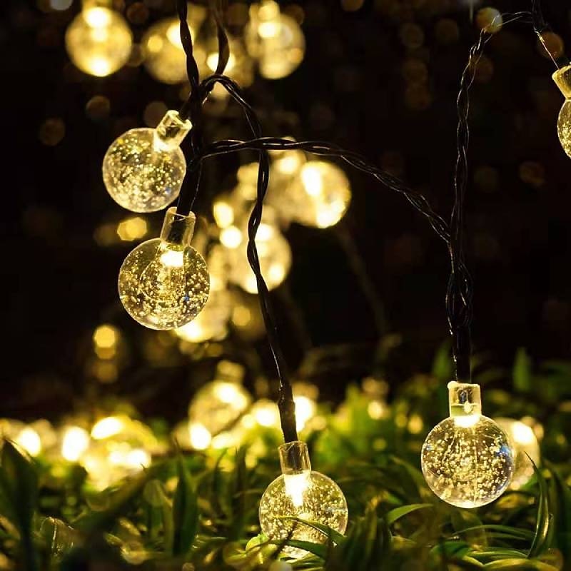 Solar String Lights LED Outdoor Lights 6.5m 30 LEDs Set Mounting Bracket Warm White Wedding Party Holiday Patio Garden 3V 2025 - $25.99 –P6