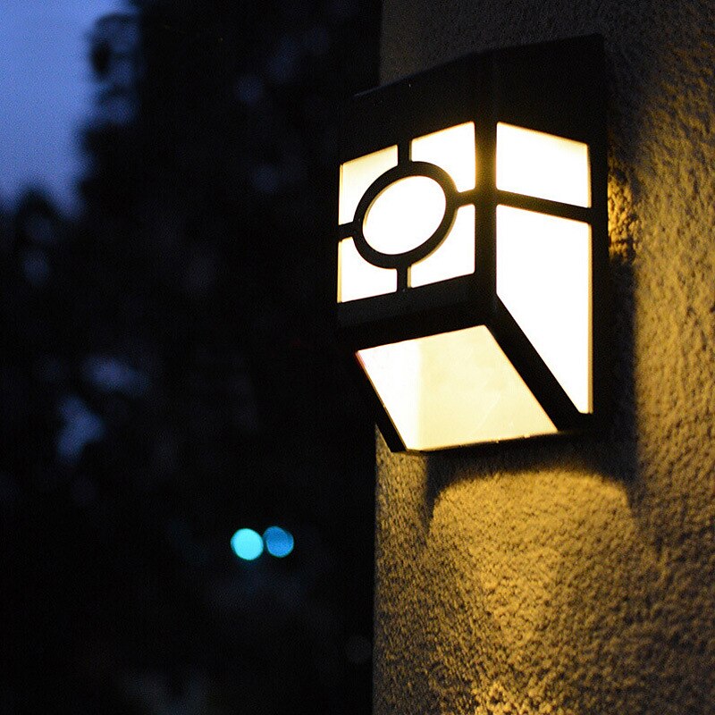 2 pz applique da parete per esterni led solare retro giardino luce impermeabile cortile illuminazione per giardino balcone recinzione decorazione paesaggio lampione del 2025 a $11.99 –P12